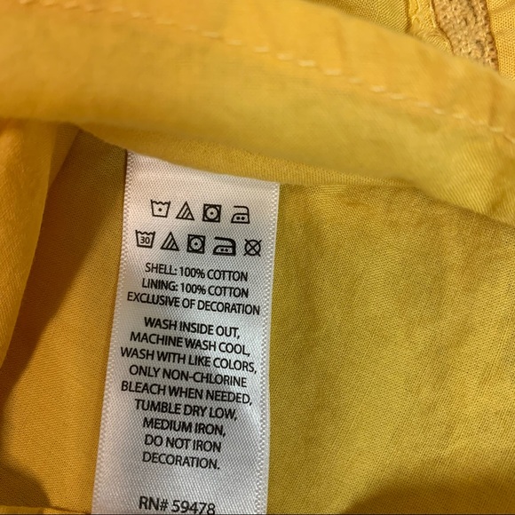 Baby-Yellow Embroidered Cotton Dress - 6-9 Months - Picture 5 of 8